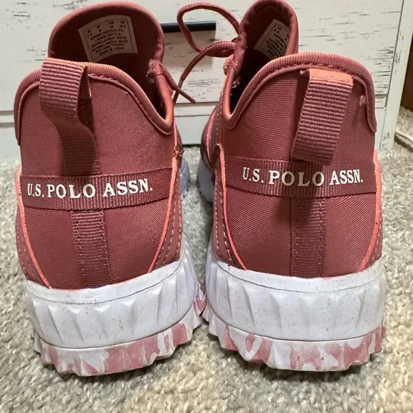 U.S. Polo Assn. Pink Sneakers with White Soles - Picture 2 of 5